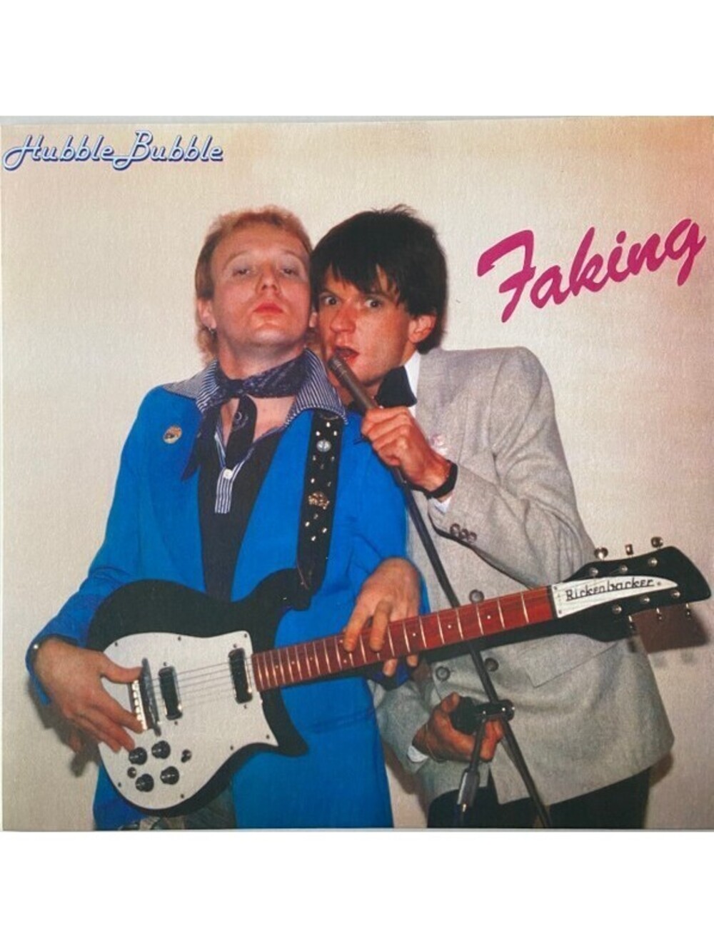 HUBBLE BUBBLE - FAKING LP VINYL RECORD BLUE Plastic Bertrand new wave punk rock